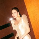 Bela Padilla Instagram - Wore @rosenthaltee to the opening of the Sistine Chapel exhibit in Estancia! Thank you for styling me @adrianneconcept for dolling me up @tekya_martin @tekyamartin and for capturing these moments @niko.gonzales 🙏🏻❤️ shot in @discoverysuites 💃🏻