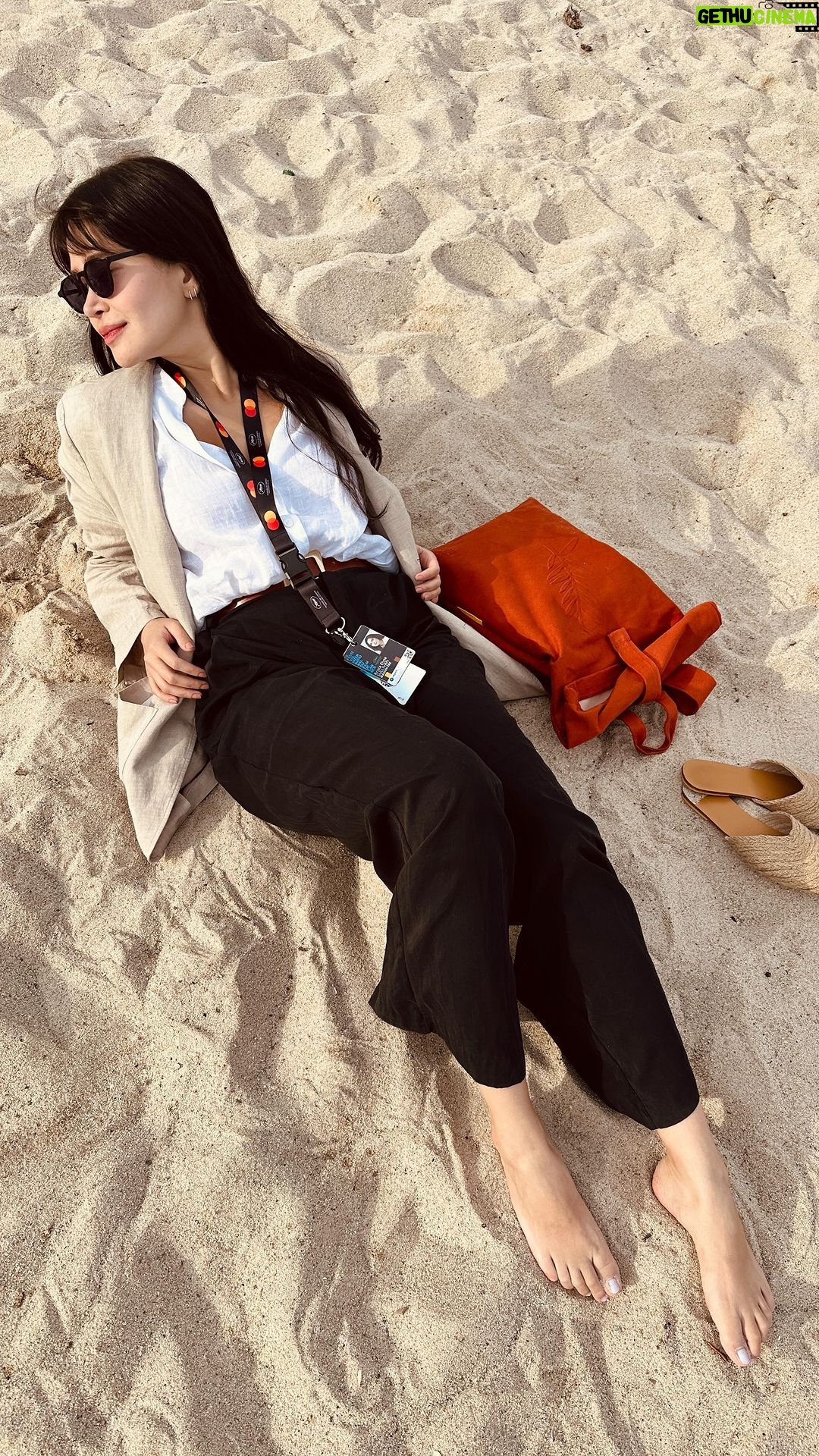 Bela Padilla Instagram - Soaking it all in ❤️ The education I’m getting here in Cannes is so precious to me. If I had told myself at 16 that I’d be here today, talking to fellow filmmakers about the right directions to follow and necessary changes we need to adapt to make life easier for the next generation, I would have laughed. It’s easy to stay in molds, but as you guys know, I’ve always been a curious cat. And branching out is exciting to me…😂 I can honestly confirm that life just finds ways to surprise you when you least expect it. I’ve been very confused since I got back to Europe from Manila. I absorb your feedback, and I agree that the roles I’ve been assigned with feel the same now. And trust me, I’ve tried to look for new material but I guess it’s just not the right time yet. And forcing myself to write scripts that don’t feel authentic or genuine to me is not happening…ever. So to give myself this opportunity to be here amongst like minded people is such a gift 🥹 I feel inspired to write again and I’m now hungry for more. we’ve been watching films that opened my eyes again…and I’ve met cinematographers, distributors, directors, composers, girl bosses, guy bosses (that support girl bosses) and the conversations have been so inspiring. I will never get tired of saying this on whatever platform you guys listen to me on. Follow your dreams. It’ll be scary. But it’s really the best you can do for yourself and the people around you 🥹❤️ special thank you to @nocir who’s the most supportive. When I get shy around people, he opens conversations for me 🙈😂 and because I’m so forgetful, he makes sure to know all my projects by heart so he can chime in. I’m blessed to be with someone who made my interests important in his life too. ❤️ it’s only been 3 days and I have another week here and I can’t wait for what’s next 🥹 Cannes Film Festival
