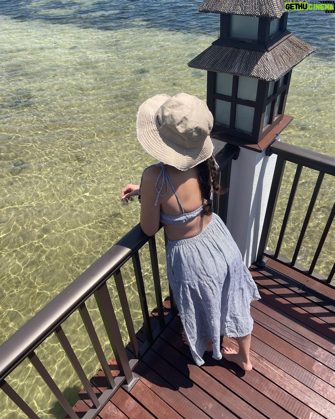 Bela Padilla Instagram - Got to explore the beauty of Puerto Princesa, Palawan thanks to @cebupacificair ❤️ they have so many trips to Palawan and the friendly flight attendants on board alleviate the stress of travelling! Thank you to all the kind Cebu Pac staff we met in the last few days 🥹❤️ @cebupacificair #LetsFlyEveryJuan #CEBTravels ✈️ If you guys are looking for a place to stay in Puerto Princesa, I stayed in @princesagarden and the water villa is the best! This is the edge of my balcony but I’ll be posting more photos of the room on my stories too! ❤️ Also, since you guys will ask, this lovely outfit is from @baludswim (it comes with a cropped top too!) thank you @tracyayson 🥰