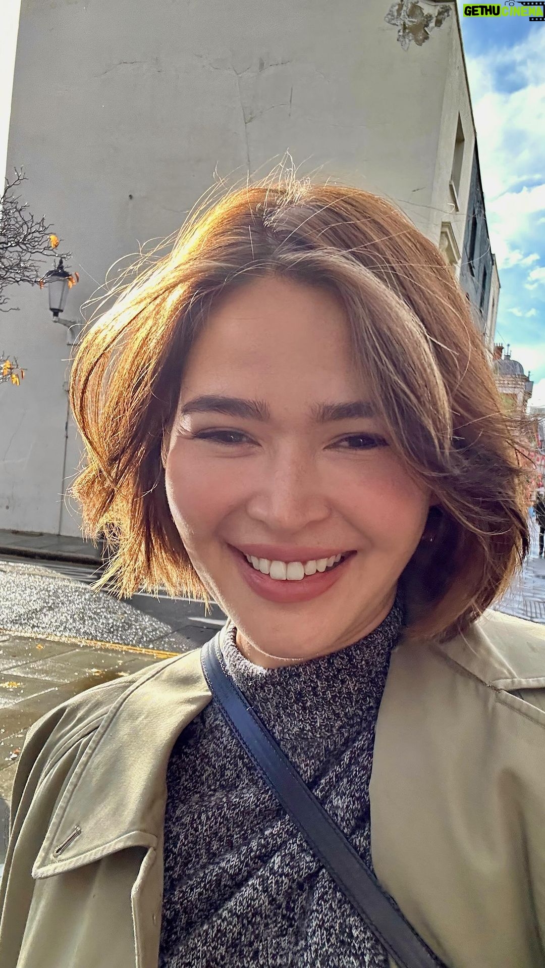 Bela Padilla Instagram - The shortest I’ve gone and probably will ever go 😂❤️ thank you, Nick! I loved meeting you yesterday and you really are the master of the bob 😎 @thehairbros Side note: I can’t explain how liberating it is to have my long hair cut short. Elle @elle_la_vie helped me first a few months ago, I went from waist length to shoulder length hair. She also expertly removed all traces of the black dye I had for my last film without damaging my hair. And then Nick @nicklatham_ created the bob meant for me 🥹 Since I could remember, I’ve always had long (always dyed black) hair for my roles. And that really is the standard of what a beautiful Filipina is, isn’t it? But I tend to associate how I look with moments in my life. And Manila will always have me and my long black hair and London now has me in this phase of my life. Short enough hair that I’m reminded where I am every time the wind blows and I feel the chilly air on my neck, in a colour as close as I’ve been to my real hair colour in a long time. I’ve never been sentimental or scared about cutting my hair because it grows back so quickly 😂 but I always think of work… I’m happy I finally went for my dream cut. If you guys could take a look a my photo gallery and see how many times I’ve saved @taylorlashae ‘s photos in the last 10 years, it might look like I know her and we hang out 😂😂😂 so I went for it and Nick modified it to suit my face. I also want to finally let my fringe grow so by next summer, (HOPEFULLY) everything’s the same length. This is the end of my ted talk 😂😂😂😂😂 London, United Kingdom