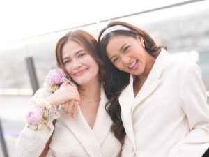 Bela Padilla Instagram - Appreciation post for my dear @chinitaprincess 🌸

For those who don’t know, Kim and I are born a few days apart. And we’re so alike in many, many ways. And since 2017, she has been such a great source of laughter and strength for me! This trip was no exception. Thank you, Kimmy for making every small and big event the happiest ever!!! Dami nating natutunan this trip 😂😂😂 and lagi tayong tulog na tulog at the end of the day sa daming side quests, but I had the best time! 🥹

Manifesting a great 2024 for you, me and momsy @iamangelicap 🥹❤️ #AngBeKi