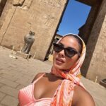 Bella Campos Instagram - Sou faraó sou faraóooo kkkk Day 2 being divine w/ @jeanpaulgaultier 💕 #IamDivine. Edfu Temple, Edfu Egypt