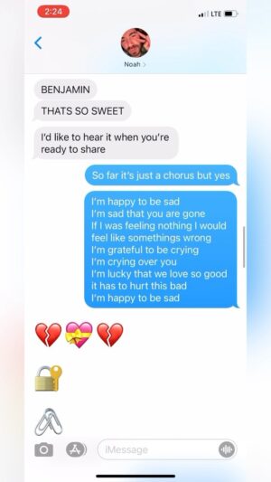 Ben Platt Instagram - new song friday 🥲