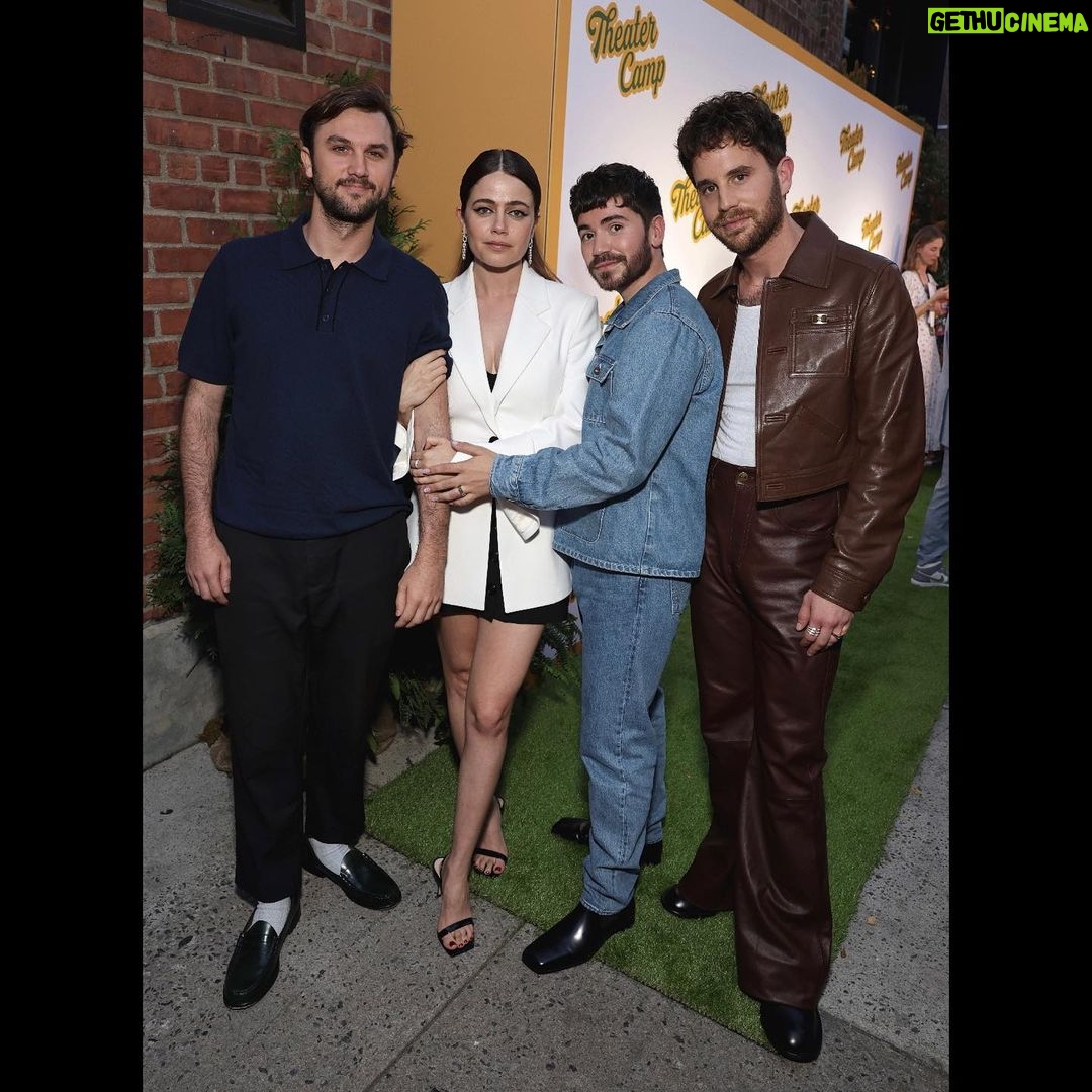 Ben Platt Instagram - out-of-body vibes premiering our wildest dream film 🎭🏕️💕 Metrograph