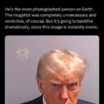 Ben Shapiro Instagram – He’s the most photographed person on Earth. The mugshot was completely unnecessary and vindictive, of course. But it’s going to backfire dramatically, since this image is instantly iconic.