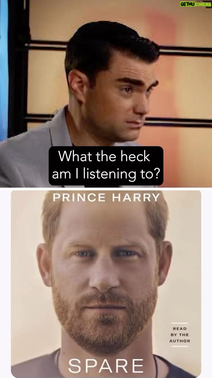 Ben Shapiro Instagram - Prince Harry’s new book is um…a little too honest.