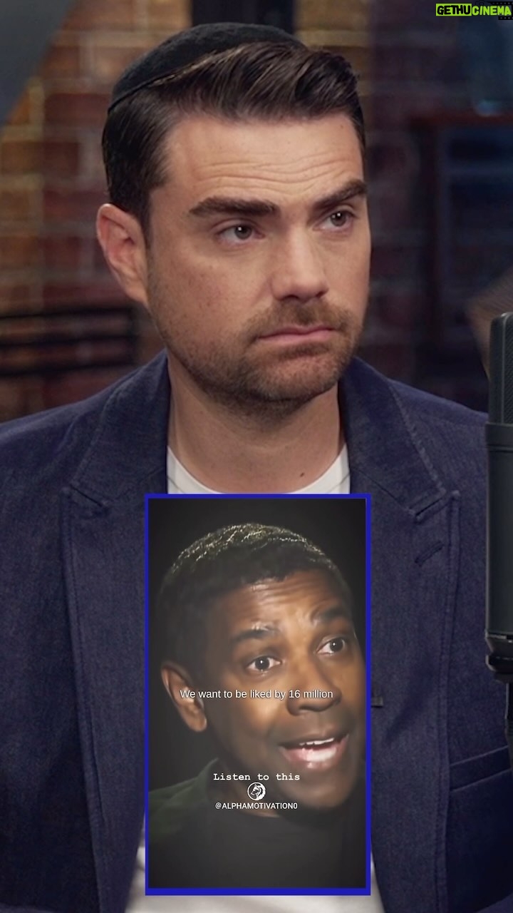 Ben Shapiro Instagram - Excellent advice from Denzel Washington.