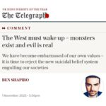 Ben Shapiro Instagram - I appeared at Oxford Union this week and asked to give a brief address at the start of the appearance. I was told I could not. Here's the text as prepared.