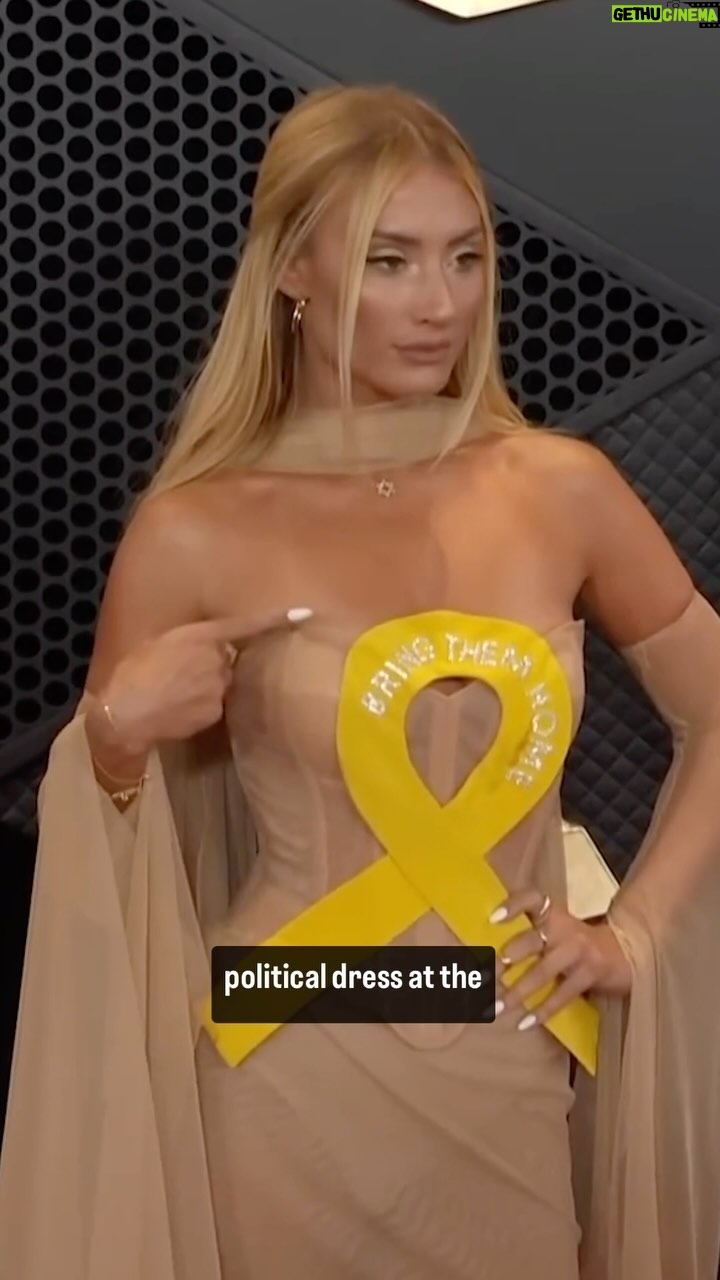 Ben Shapiro Instagram - Montana Tucker joined the show to discuss the “Bring Them Home” dress that she wore at the Grammys, and how some celebrities who were afraid to publicly take a stand had thanked her for doing so. “It isn’t political to bring the hostages home”