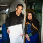 Ben Stiller Instagram - It’s #InternationalWomensDay. As men we all owe so much to women. I know I do! In addition to all the important women in my life, I want to salute Warda. She is a single mother from the rural area of Aleppo, Syria. Her city and home were ravaged by the war. She has 3 children. Warda fled to Lebanon in 2014. She worked in agriculture for some time, earning only $4 dollars a day. Her home was flooded during the recent storm in the Bekaa Valley near the Syrian border, where she lives in an informal settlement camp. She received emergency core relief items from #UNHCR like the plastic sheeting I’m holding. I spent some time with her and was able to see how focused and resilient she is as a single mother in a tough situation. She is an example of the strong and independent women who are the core of families and workforces all over the world. #WithRefugees