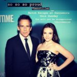 Ben Stiller Instagram – So so proud to make it to my incredibly cool stylish and beautiful daughter @ella.stiller’s Instagram story. 
#honor #love #daughter #escapeatdannemora #premiere