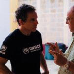 Ben Stiller Instagram - This is Father Paco who runs the shelter in Guatemala in my previous post. I immediately liked him. He has humility about his work and a wonderful sense of humor. He had to leave to go perform a mass for for his congregation, many who volunteer at the shelter. He’s from Spain but came here to because he told me he’s “old” and doesn’t want to slow down. He said “I want to die like a tree... standing up”. This is a place where people on the move, fleeing gang violence and unsafe living conditions can stop and rest, have food, get clothing and get information as to how they might seek asylum or get to the best border crossing. #withrefugees