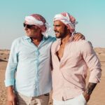 Benjamin Samat Instagram - Merci seigneur d’être le fils de cet homme ❤️ Je t’aime papa @marcsamat Dubai Desert