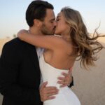 Benjamin Samat Instagram - 1 an de Mariage ❤️ 3/02/2022💍 Et dire que la veille on apprenait que nous attendions notre premier enfant 🥹👶🏻 Aujourd’hui toujours autant d’amour et même plus encore et pour toujours ❤️ Dubai, United Arab Emirates