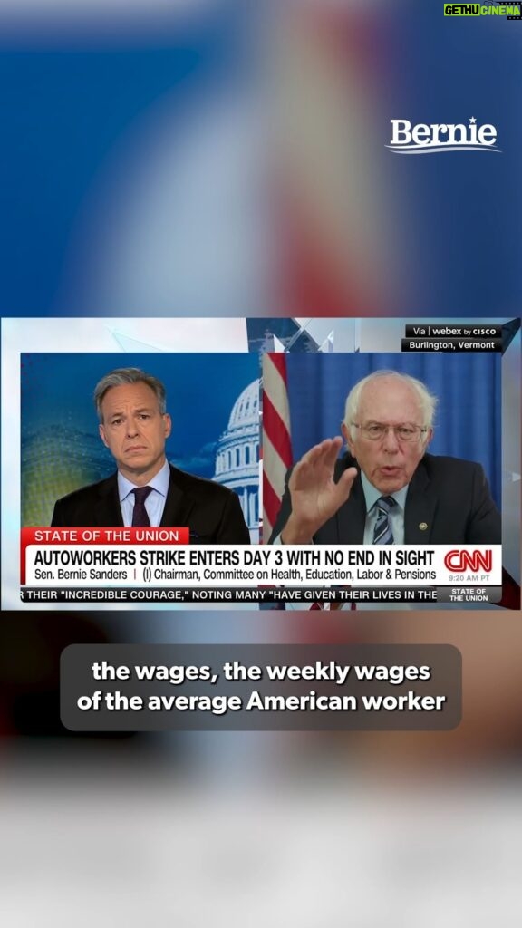 Bernie Sanders Instagram - If new technology makes us a more productive society, the benefits should go to the workers – not just to those on top.