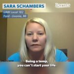 Bernie Sanders Instagram - There was once a time, decades ago, when union auto jobs were considered the gold standard for blue collar workers in this country. Sadly, that is no longer the case. But @uaw.union workers are fighting back. I’m proud to stand in solidarity with them.