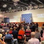 Bernie Sanders Instagram - Thank you to Saint Anselm College and New Hampshire Democrats for today’s record crowd at @nhiop_pl. Together we can take on powerful interests and build a future that creates a just and democratic society based on love and compassion.