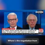 Bernie Sanders Instagram - Republicans say raising taxes on billionaires and Pentagon cost overruns are off the table in the debt limit negotiations. WRONG. What should be off the table are children, working families, and elderly Americans.