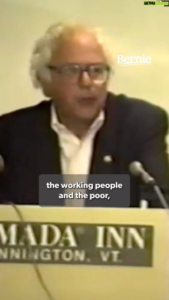 Bernie Sanders Instagram - You don’t have to work for nothing. You have a right to dignity.
