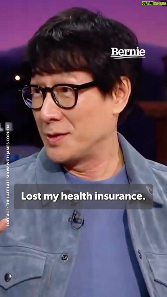 Bernie Sanders Instagram - This Oscar-nominated actor lost his health insurance during the pandemic after filming his last movie. How absurd is that? It makes no sense to me, to you, or to anybody else in this country that your ability to see a doctor is treated as a job benefit and not a human right.