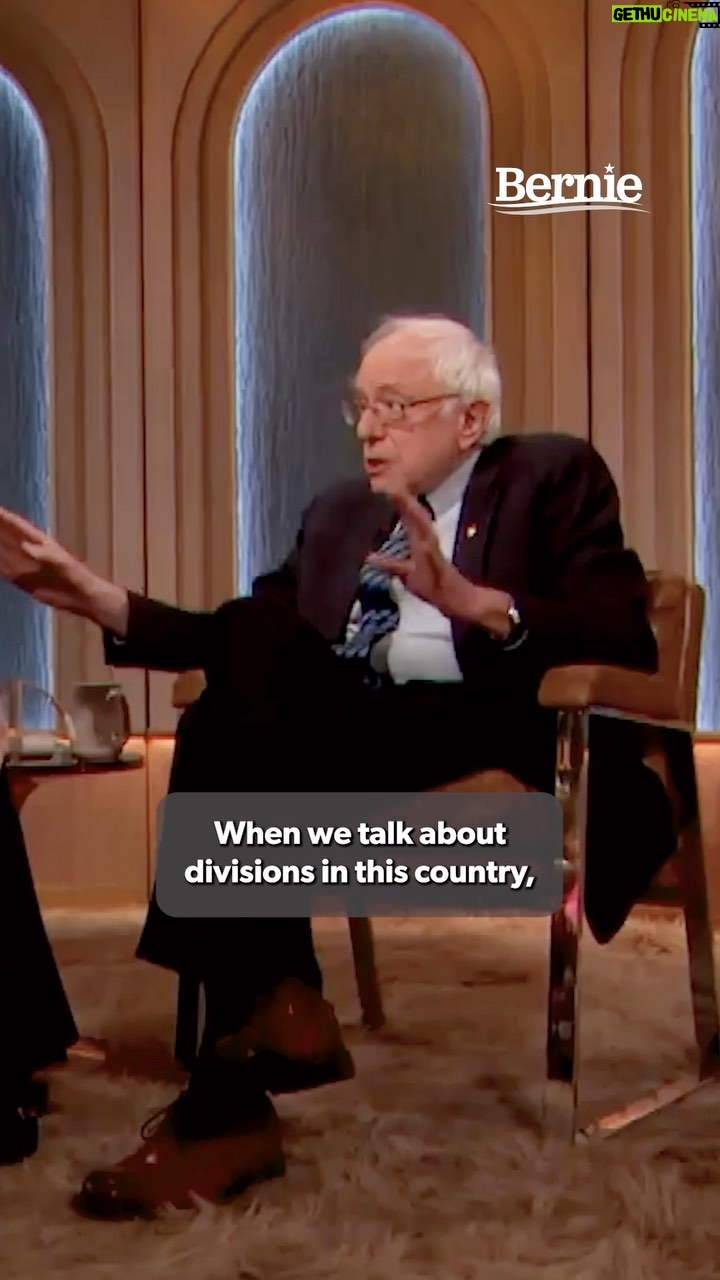 Bernie Sanders Instagram - When we talk about divisions in this country, we’re not talking about Republicans versus Democrats. It is the billionaire class versus everybody else.