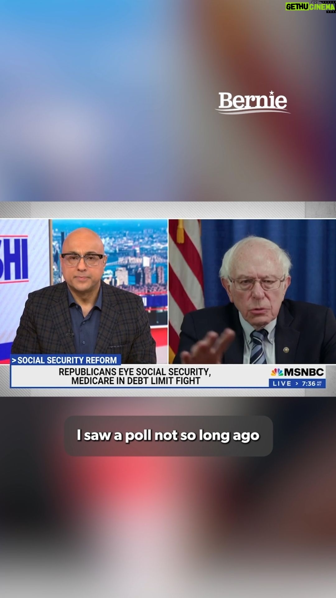 Bernie Sanders Instagram - I don’t care if it’s Democrats, Republicans, Independents, Progressives, Conservatives — the American people are quite united. You know what they’re saying? Take on the greed of the pharmaceutical industry. Don’t cut Social Security.