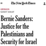 Bernie Sanders Instagram - Justice for Palestinians. Security for Israel. Please read the op-ed I wrote for the New York Times. https://www.nytimes.com/2023/11/22/opinion/bernie-sanders-israel-gaza.html