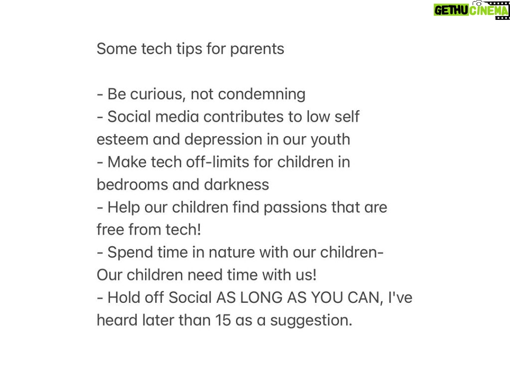 Bethany Hamilton Instagram - As a parent, I’m really aware that technology has a dark side. As a family, we are going very low tech use in our home and it feels right! Things I notice with our boys, they seem to be thriving, they are often creating and they love learning! I recently talked with Chris @protectyoungeyes for an @ohanaexperiences session, and here were my big takeaways mixed with some of my idea for parents to have a healthy tech home. - Be curious, not condemning - Social media contributes to low self-esteem and depression in our youth - Make tech off-limits for children in bedrooms and darkness - Help our children find passions that are free from tech! - Spend time in nature with our children- Our children need time with us! - Hold off Social AS LONG AS YOU CAN, I've heard later than 15 as a suggestion. Parents, what else have you learned about parenting in the digital space? I'm anticipating some epic ideas in the comments! #parenting #familytime #techtips #momlife