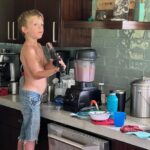 Bethany Hamilton Instagram - Photo dump from life lately! The brother love is so sweet💛 Raging summer 🌅 Sweet girl dad moments 💖 Boys making their own food🍽 Snuggles and lots of cards and games! ♣️♥️🤗