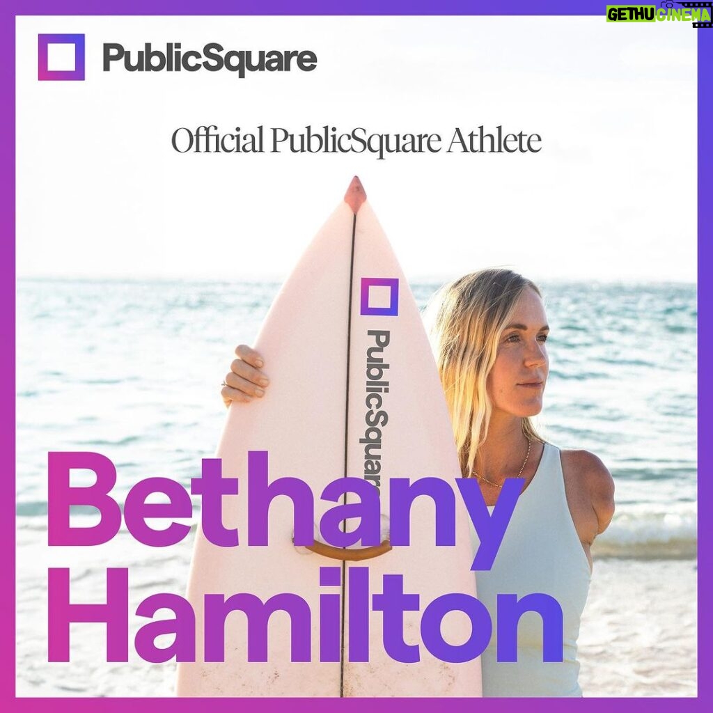 Bethany Hamilton Instagram - Beyond stoked to announce my partnership with @officialpublicsquare 🌊🌊🌊 Family and freedom are very important to me. Having the opportunity and ability to shop with businesses who understand my values has been increasingly important over the last few years. Keep your eye out for all the incredible things we’ll be doing going forward! THANK YOU 🤙🏽🤗 @officialpublicsquare
