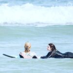 Bethany Hamilton Instagram - RAD moments from my mentorship experience (: I had the incredible chance to hang out with unstoppable girls and their sweet moms during the @ohanaexperiences. After 3 months on zoom having meaningful conversations, the surf day is a cherry on top! We then get to get out in the water with them while they overcome their nerves shred! There are few joys as great as helping to equip and then launch girls into the waves of life — literally and figuratively! These photos say it all… I'm inviting you and your daughter to be the next pair I get to come alongside. Learn more at the Ohana link in my bio. #ohanaexperiences #bhohanaexperiences #motherdaughter #mentorship #surfing #surflessons Hanalei Bay