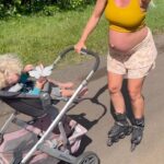 Bethany Hamilton Instagram - Shopping a new jogger stroller has been fun! We can use @pricedotcom to get 5-10% cash back and it makes it easier to find great deals on every day things we are already buying🔥 We’ve had this stroller for 8 years! It’s been good! Ready for more family adventures to come. 👼🏽☀️ Less than 3 weeks till my due date!!!