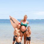 Bethany Hamilton Instagram - Now ➡️ Then. Time flys! If you told me 8 years ago I’d have 4 children I’d prob 🤣😂 But I’m so beyond grateful to be here with these beautiful children! This is more than I dreamed but even better than I dreamed🤗 Grateful to God for the blessing of family!