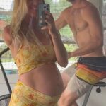 Bethany Hamilton Instagram - Feels like the countdown has begun!!! About two months to go before baby comes! Trying to move when I can cause I feel so good during and after. Plus I want to be surfing strong with my children over the long haul! After baby comes I usually reallllly take it easy for the long term health of my body and so I can just enjoy and focus on baby. New born life has never felt easy for me, nursing is a lot and I will just say my newborns haven’t been “the easy going ones”, so it requires full focus and rest. I’m not complaining just sharing my journey! I will say as an athleticly driven human it’s hard to slow down and let my body rest. But I know it’s good for me… and I choose to do it! Here is some advice from me- Wherever we are in life - Movement fuels more movement - so take time to move and do something you enjoy! It’s good for you! And rest when you need it! Rocking @ripcurl_women adorable floral run swim surf collection! 💛🌻🌼