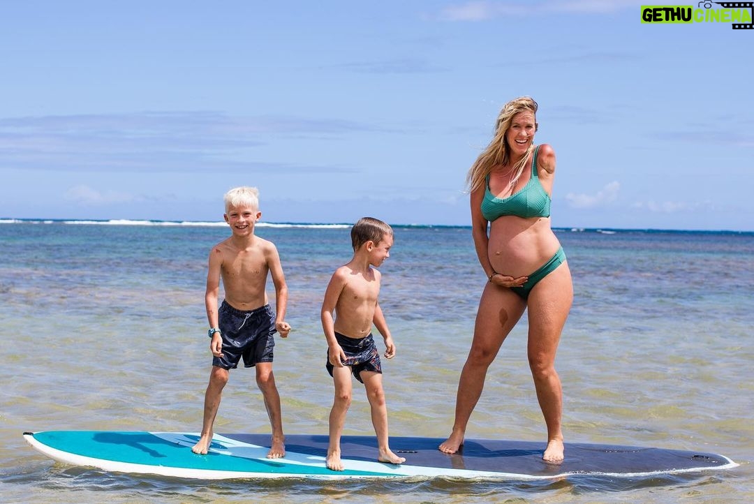 Bethany Hamilton Instagram - Slide 1, 2 or 3… What family photo is your fav? Less than two weeks to go and I have been close to on time with my first 3… I was trying to get into nesting mode but now im just focusing on relaxing and having fun! I like to super slow down once baby comes, usually i don’t leave the house for at least a month. So trying to get ☀️💦while we can!