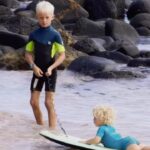 Bethany Hamilton Instagram - I’m grateful to God for this right here. The sibling bond blows my mind it’s so beautiful and wonderful! We are homeschooling for many reasons but one being this right here; That the brotherly bond can grow and be more than I can dream. I know when I go catch a few waves my young one is in good hands! ♥️🌈✨💛☀️