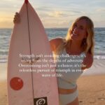 Bethany Hamilton Instagram – Rise unbroken, surf the waves of adversity, and let every scar be a testament to the the challenges you’ve pressed through. Life’s ups and downs are the fuel for our overcoming stories! 🌊 What have you overcome in your life that you didn’t think was possible?  #overcome Hawaii