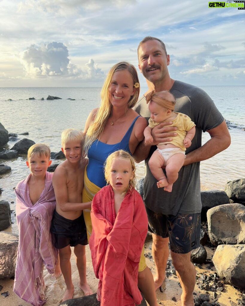 Bethany Hamilton Instagram - With the recent arrival of our daughter, Alaya, we are all are adjusting to life as a family of six. It sure is a balancing act especially in this super busy season! But we are overjoyed to share life with Alaya and our boys! ☺️ Each child holds their own element of uncertainty as we learn who they are and how to parent them, but each is also a precious gift from God! Joy and thankfulness to God carries me through the typical hard times and exhaustion that come with being a parent. Yes, being a parent can be a wild ride sometimes, but don’t let these seasons prevent you from enjoying one of the greatest responsibilities that God has given you – to love your children and to raise them in their faith. “I have no greater joy than to hear that my children are walking in the truth.” 3 John 4:4 What helps you raise your children every day with joy? Would love to know and we could encourage each other below!👇🏼 Kaua'i, Hawaii