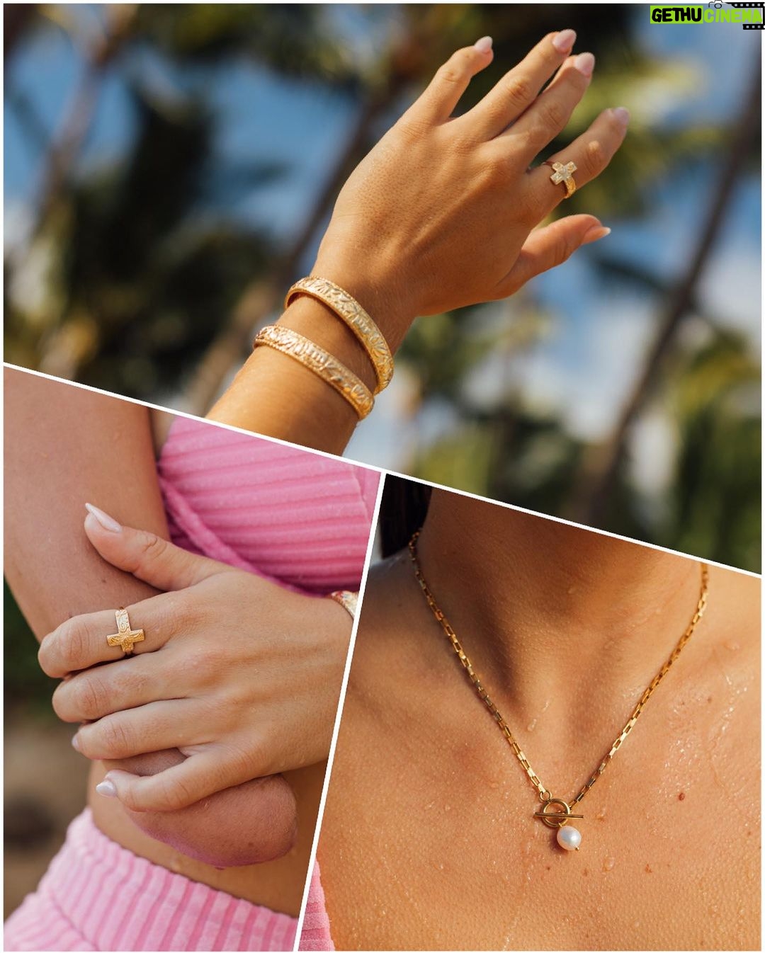 Bethany Hamilton Instagram - Stoked to announce the official launch of the @maecargo x @beautifullyflawedfoundation 3-piece jewelry collection — inspired by faith, Hawaiian lifestyle, and the beauty in flaws! 🌊 🌺 This beautiful line includes an adjustable ring, adjustable bracelet, and easy clasp necklace, all created with the adaptive needs of our Beautifully Flawed Retreat attendees in mind. Over the past few months, Kate, the owner of Mae Cargo, has poured her heart and soul into creating these beautiful pieces, capturing the essence of our retreats for those with limb difference to transform it into wearable art. Not only are these pieces gorgeous and handcrafted with the highest quality to withstand sweat, water, and the ocean, but they serve a greater purpose as well: The purchase of this line directly helps keep our mission of providing hope to overcome through Jesus. By purchasing one or more of these Beautifully Flawed collection pieces, 15% of each order goes back to our foundation to help support our programs for young women and men with limb difference. We are so grateful for Mae Cargo, this special partnership, and couldn’t be more excited for young women to feel adorable wearing this adaptive jewelry line. Link in the @beautifullyflawedfoundation profile to shop now and learn more about the collection! 📷 @taliapasheyphoto #MaeCargo #BeautifullyFlawedFoundation