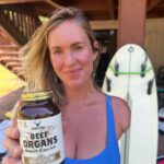 Bethany Hamilton Instagram - Have you ever eaten liver?? Quality and nutrient dense foods like beef organs, have been the game changer for me and my family! And it’s nothing new under the sun! We all have many things to balance life in life right? For me mom-life running hard with the children, work, surfing and fitness. Often you gotta combat the stress and overwhelm to handle all of that! Along with eating organs, getting enough daily calories and prioritizing sleep, has helped me so much in the last few years. Almost 40% of women are low in Iron which is ESSENTIAL for energy. I’ve also read it may be that we aren’t moving our iron and are low in multiple mineral. So consuming beef liver not only gives you a health dose of iron, it’s full of the many essentials minerals and vitamins that we need. It is balanced out with other key minerals which make it bio-available for our bodies Not everyone enjoys eating liver, that’s why Heart & Soil’s beef organ supplements are amazing and have the highly bioavailable minerals intact. Your standard multivitamin’s are often petroleum based…yuck! And not bio-available which means, a waste of money and no benefits! Begin your journey by checking out @heartandsoilsupplements