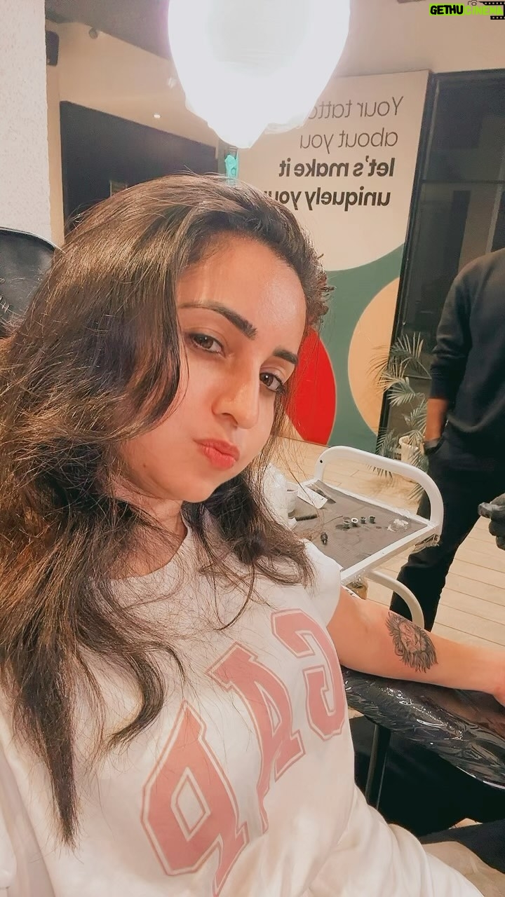 Bhama Instagram - 😉#Tattoo #New Year # 10 January 2024 Thank you @alienstattooindia The detailed video will be posted soon 💙😇