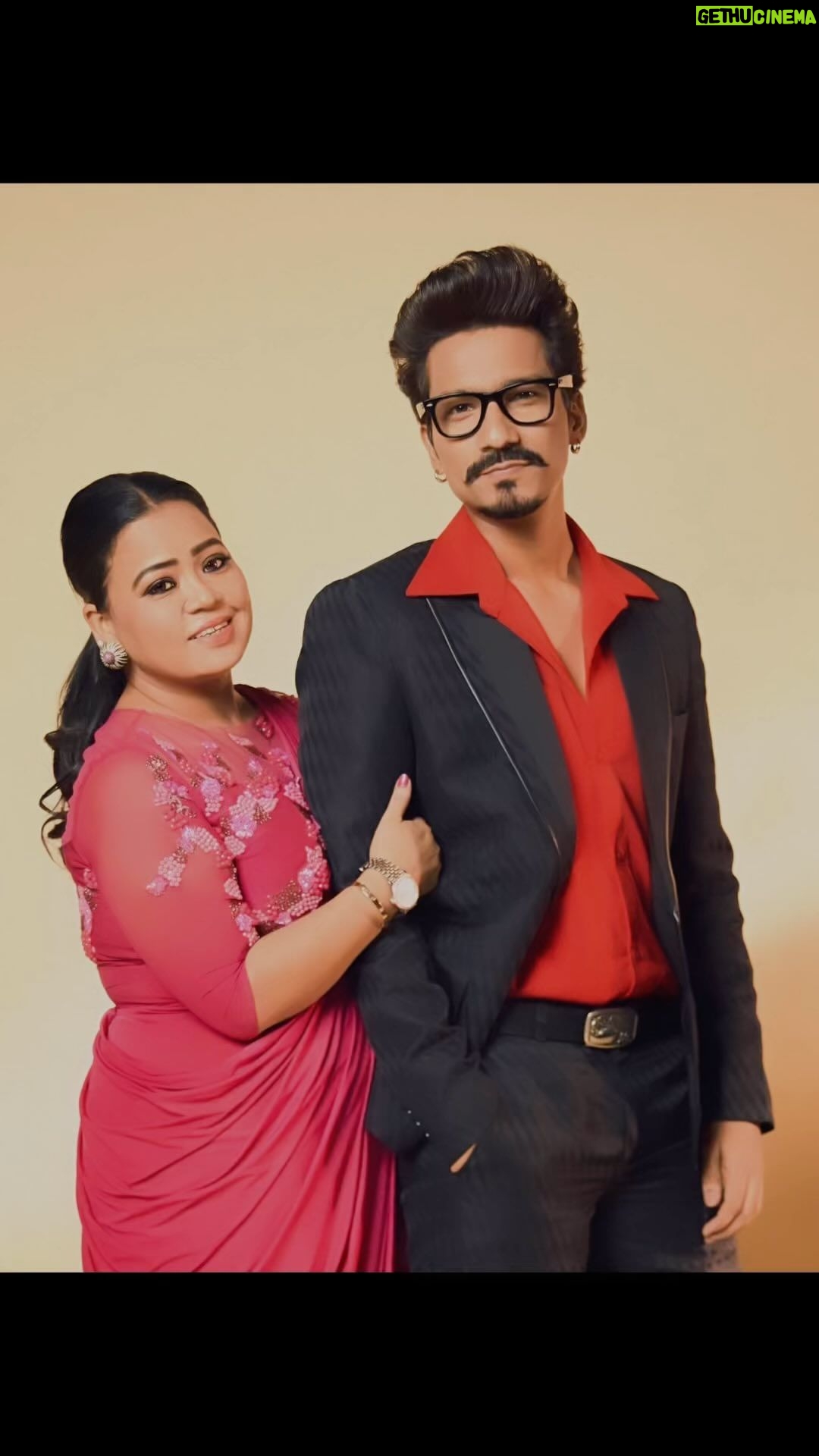 Bharti Singh Instagram - Happy birthday my world 🌍 #haarsh @haarshlimbachiyaa30 🤗I love you ❤️ #ganpatibappamoriya #love ❤️🤗🧿