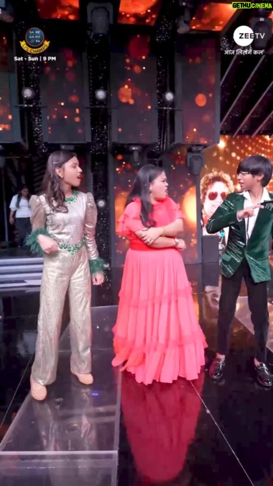 Bharti Singh Instagram - Donβt know about you, but we are totally in love with our trendsetters! π π Dekhiye #SRGMPLilChamps, Sat-Sun, raat 9 baje, sirf #ZeeTV par. #MithunPadminiSpecial #ZeeTVReels #ZeeOnTheGoReels @bharti.laughterqueen @official_ashamali @rafayeasmin