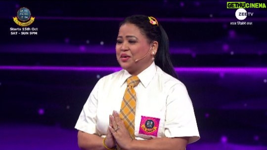 Bharti Singh Instagram - #BhartiSingi ki hosting hogi itni mazedaar, ki har kisi ka niklega laughter! 😂 Dekhiye #SRGMPLilChamps, kal se, Sat-Sun, raat 9 baje, sirf #ZeeTV par. #SRGMPLilChampsDigital @bharti.laughterqueen