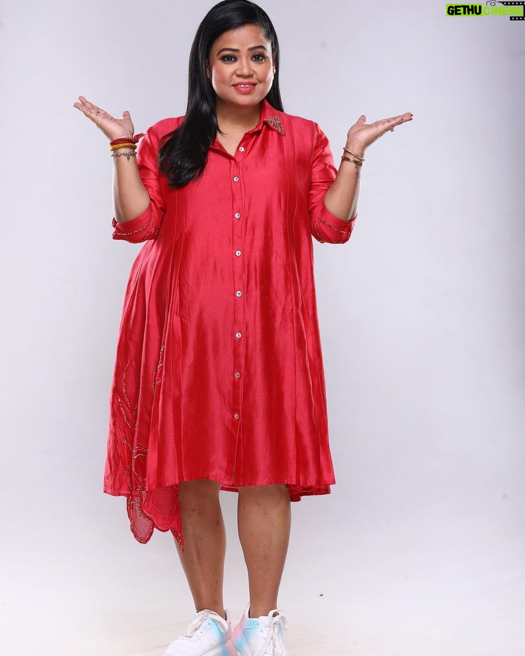 Bharti Singh Instagram - ❤️Love❤️ dress by- @trumpetvineofficial