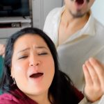 Bharti Singh Instagram – eske liye bahut reharsal kiya fir bhi nahi hua yaar huamri hassi nikal jaati hai🤣🤣🤣❤️❤️❤️ @haarshlimbachiyaa30  #love #ganpatibappamorya🙏🏽