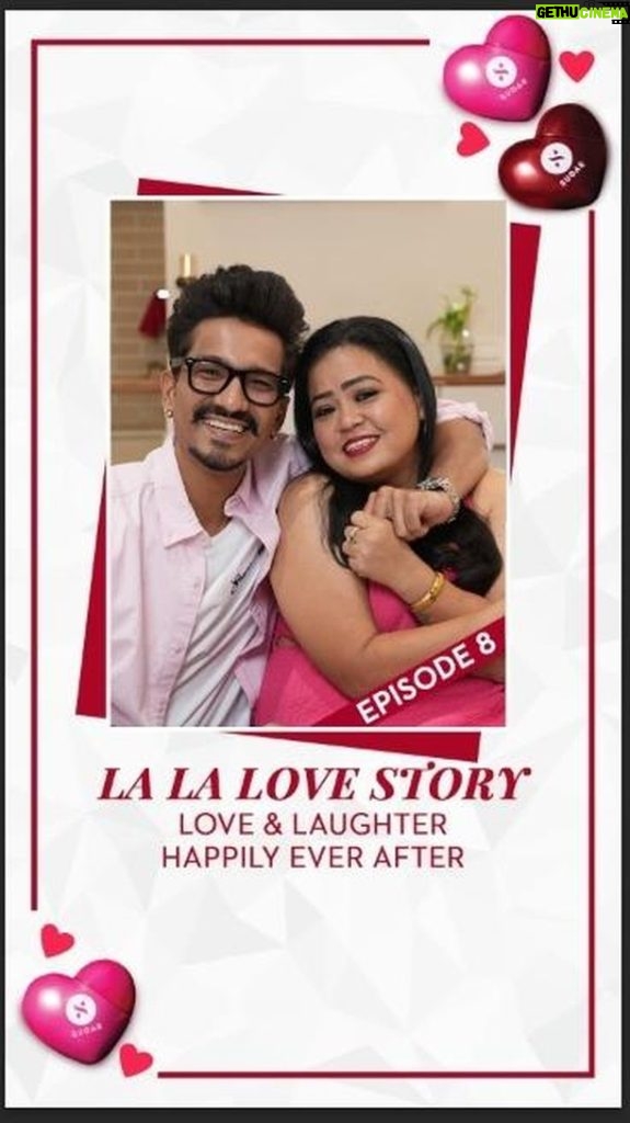 Bharti Singh Instagram - In the final episode of our #LaLaLoveStory Series, we’re telling the story of how the comedy queen @bharti.laughterqueen met comedy king @haarshlimbachiyaa30 🫶 This is the story of love & laughter, and happily ever after ❤️ Watch as we go down the memory lane of how Bharti found her real-life ‘LOL’ – the love of her life! ✨ Tag your loved one in the comments and share how you met them ❤️‍🔥 #SUGAR #SUGARCosmetics #TrySUGAR #BhartiSingh #Harsh #Comedy #VDay #ValentinesDay #TrueLove #HowWeMet