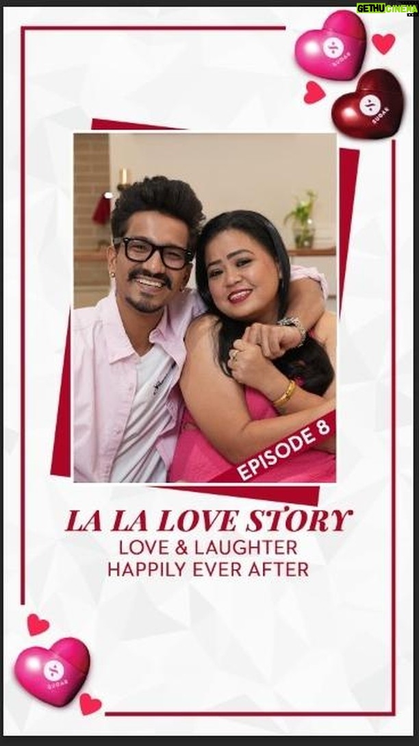 Bharti Singh Instagram - In the final episode of our #LaLaLoveStory Series, we’re telling the story of how the comedy queen @bharti.laughterqueen met comedy king @haarshlimbachiyaa30 🫶 This is the story of love & laughter, and happily ever after ❤️ Watch as we go down the memory lane of how Bharti found her real-life ‘LOL’ – the love of her life! ✨ Tag your loved one in the comments and share how you met them ❤️🔥 #SUGAR #SUGARCosmetics #TrySUGAR #BhartiSingh #Harsh #Comedy #VDay #ValentinesDay #TrueLove #HowWeMet