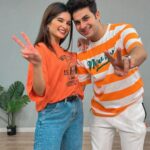 Bhavika Sharma Instagram - Mileya mileya 🧡 Make your covers on this choreography and do tag us!🥰 #reels #explore #trending #mileyamileya #jiggarthakkar #dance #bhavikasharma