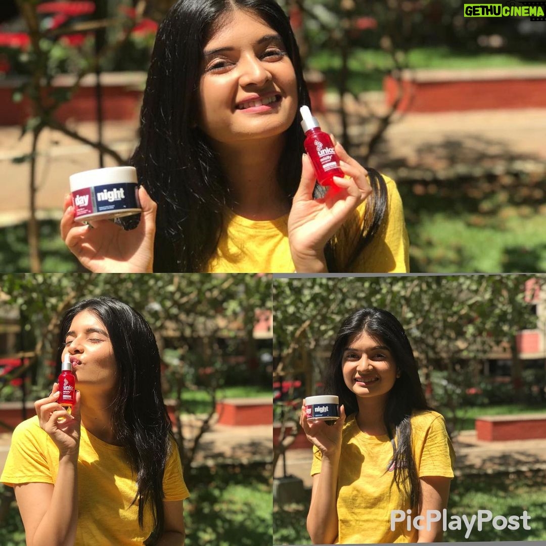 Bhavika Sharma Instagram - Totally in love with Unloc Mixify Skin Glow Serum & Day Night Cream❤️